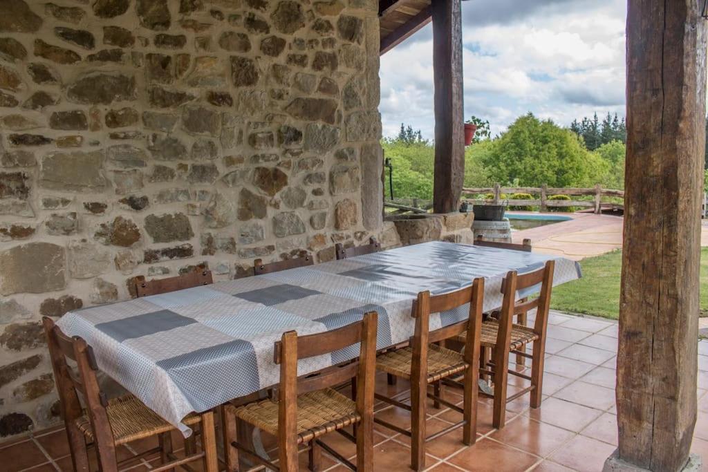 Caserio Vasco Con Piscina Y Barbacoa Orozko Eksteriør billede